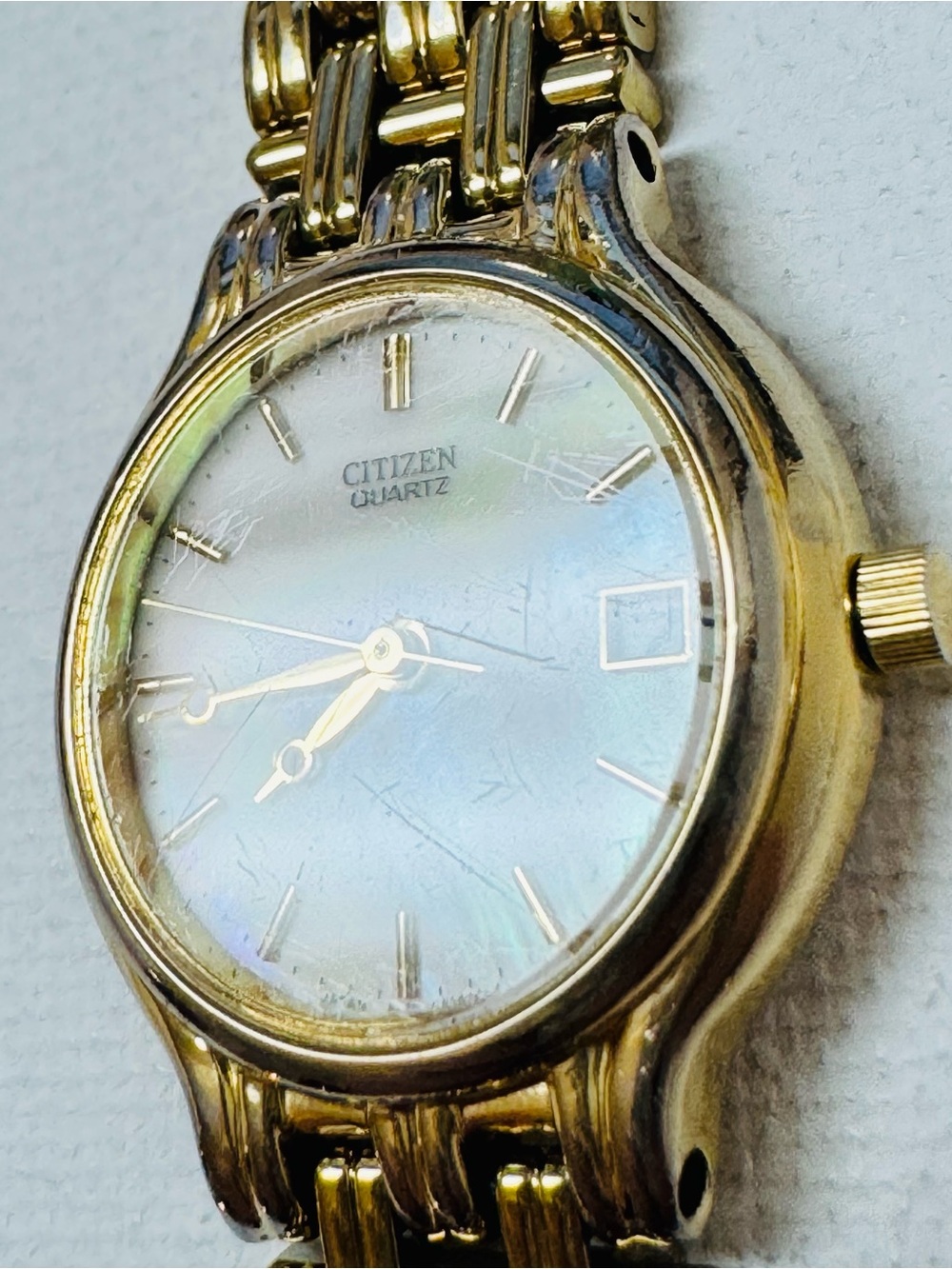 Vintage Citizen Gorgeous Mother Of Pearl Women's Gold Bracelet Watch 6010-G13893 - Picture 14 of 15